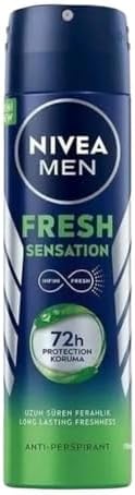MEN Erkek Sprey Deodorant Fresh Sensation 150 ml, Ter ve Ter Kokusuna Karşı 72 Saat Anti-perspirant Koruma, Ferah Koku - Görsel 2