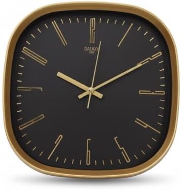 Alternative view of Galaxy Premium Serisi ABS Kasa Duvar Saati Oval 30 CM Gold-Siyah Klasik Kadran