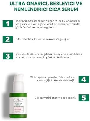 Sinoz Pure Cica Ultra Onarıcı ve Besleyici Bakım Serumu 30 Ml - Görsel 2