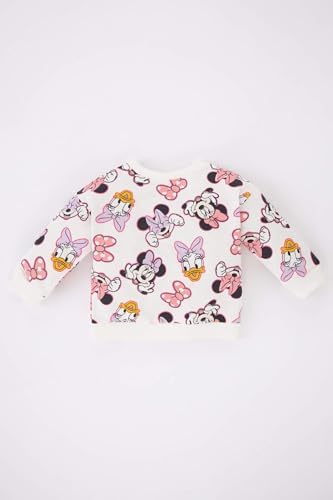 Kız Bebek Kız Bebek  Mickey & Minnie Bisiklet Yaka Sweatshirt