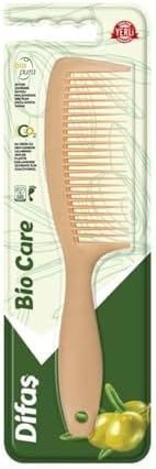 Bio-Care Saplı Büyük Tarak 3028 (Zeytin Çekirdeği Katkılı Malzemeden Üretilmiş, Doğa Dostu Tarak)