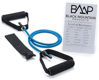 Black Mountain Products Single Resistance Band - Door Anchor and Starter Guide Included