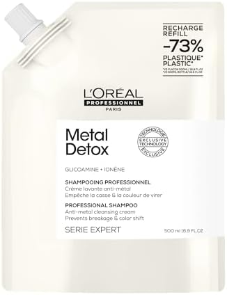 Professionnel Serie Expert Metal Detox Şampuan 500 ml - İşlem Görmüş ve Boyalı Saçlar İçin Kırılma Karşıtı Bakım - Görsel 3