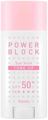 Alternative view of A'PIEU Ton Eşitleyici Aydınlatıcı Stick Güneş Koruyucu Power Block Tone Up Sunstick SPF50 Pa