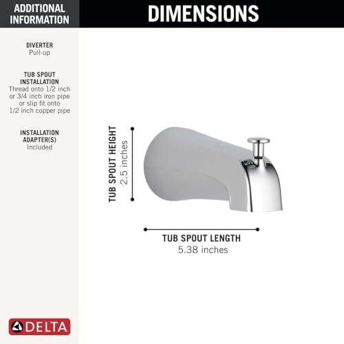 Alternative view of Faucet U1075-PK Saptırıcı Küvet Emziği, Krom
