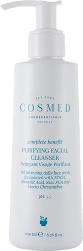 COSMED OilyDuo Kit, Yağlı/Karma Ciltler için Arındırıcı Yüz Temizleyici 200ml ve SPF50+ Güneş Kremi 40ml