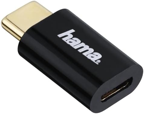 Adaptör, Micro USB Soket- USB -C Fiş, Siyah