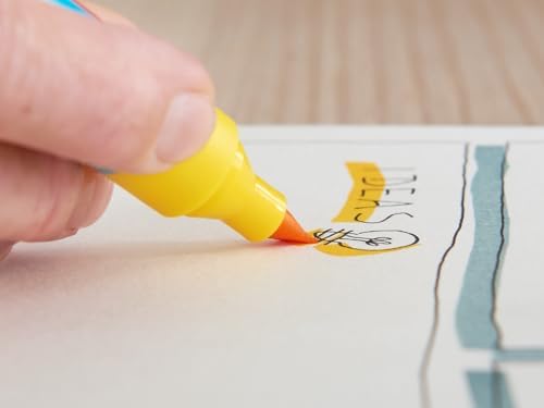 385 Flipchart Efekt Markörü Turuncu - Görsel 2