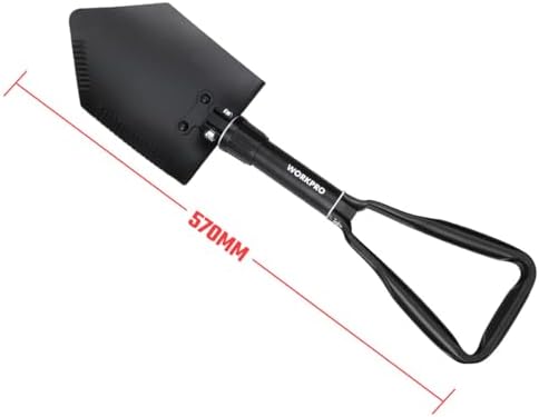 WP335006 570MM Katlanabilir Çok Amaçlı Profesyonel Kamp Küreği