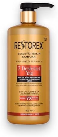Restorex Besleyici Bakım Şampuanı 900 Mililitre, 7 Besleyici Yağ