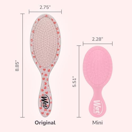 Wet Brush Orijinal Detangler Saç Fırçası, & Minnie - Ultra Yumuşak IntelliFlex Kıllar - Dolaşık Açıcı Fırça Dolaşık Açıcı (Islak Kuru ve Hasarlı Saçlar) - Kadınlar ve Erkekler - Görsel 3