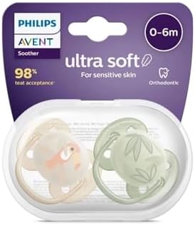Ultra Hava Emziği Ortodontik ve BPA, Ekstra Havalandırma Delikleri 0-6 Ay (Erkek Tasarımı) 2'li Paket