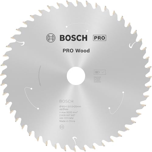 Professional Accessories 1 x Daire Testere Bıçağı Standard For Wood (Ahşap, Testere Bıçağı 165 x 20 x 1,5 mm, 48 Diş, Aksesuarlar Akülü Daire Testere) - Görsel 3