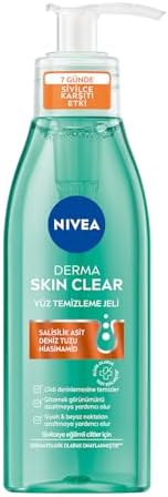 Skin Clear Sivilce Karşıtı Yüz Temizleme Jeli 150ml, Gözenek Arındırıcı,Gözenek Görünümünü,Siyah Noktaları Azaltır,Salisilik Asit,Niasinamid,Deniz Tuzu,Yağlı ve Karma Cilt