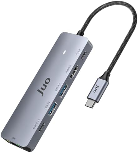 Alternative view of Type-C 5Gbps 100W 4K 60Hz HDMI Gigabit Ethernet Dönüştürücü USB 3.2 Çoklayıcı Hub