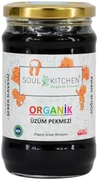 Organik Üzüm Pekmezi 380gr (Soğuk Sıkım) (Şeker İlavesiz)