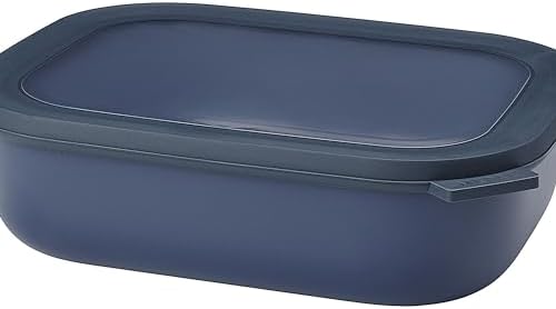 Alternative view of - Multi Bowl Cirqula Rectangular - Kapaklı saklama kabı - Buzdolabı için hava geçirmez saklama kutusu, mikrodalga fırın kabı ve saklama kabı olarak uygundur - 2000 ml - Denim