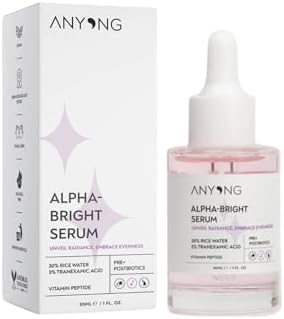 Anyong Alfa Arbutin Aydınlatıcı, Leke Karşıtı, Ton Eşitleyici Serum 30 ml (Pirinç Suyu & Traneksamik Asit)
