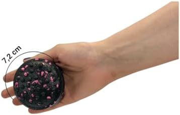 Actifoam Twister Semi Massage Ball Twister Yarım Masaj Topu (7,2x7,2x5,3 cm, Siyah + Pembe)