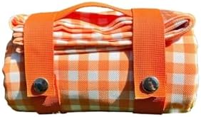 Turuncu Piti Kareli Artha Piknik Örtüsü 150x150 Cm, Dayanıklı Kamp Ekipmanları, Kamp Aksesuarları