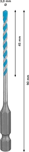 Professional 1x EXPERT HEX-9 MultiConstruction Delme Uçları (Beton, Yumuşak döşemeler, Çelik, Yumuşak ahşap, Plastik, Ø 3,00x90 mm, Aksesuar Döner Matkap/Vidalamalar) - Görsel 3