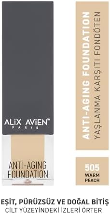 Yaşlanma Karşıtı Vitamin Içeren Nemlendirici Spf15 Fondöten - Anti Aging Foundation 505 Warm Peach