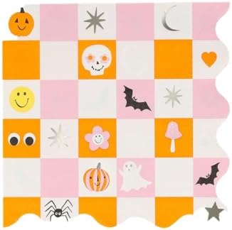 - Groovy Halloween Large Napkins - Bayramı Karakterli Peçeteler (L) (16'lı) - Görsel 3