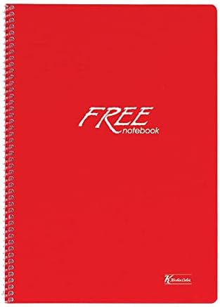 A4 Kareli 120 Yp. PP Kapak Spiralli Free Okul Defteri