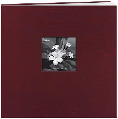 ipek kumaş çerçeve Front Memory kitap, Cranberry Red, 30,5 x 30,5 cm - Görsel 2