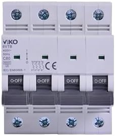 Alternative view of 6VTB-4C80 Otomatik Sigorta 6KA C Tipi 4 Kutup 80A