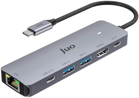 Type-C 5Gbps 100W 4K 60Hz HDMI Gigabit Ethernet Dönüştürücü USB 3.2 Çoklayıcı Hub
