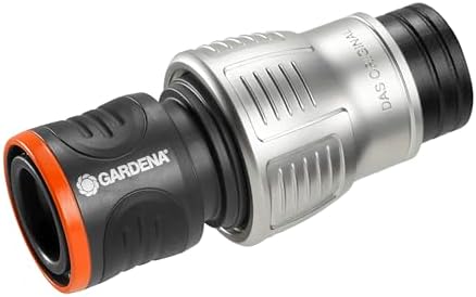 Premium su durdurucu 19 mm (3/4 inç): Aquastop, hızlı cihaz değişimi, bükülmeye karşı koruma, yüksek hortum tutma gücü, donmaya dayanıklı, ambalajlı (18254-20), siyah/gümüş, 19 mm (3/4 inç)