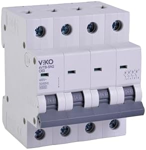 4VTB-4C63 Otomatik Sigorta 4,5kA C Tipi 4 Kutup 63A