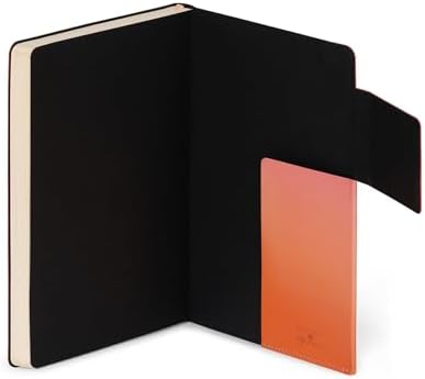 - Beyaz sayfalı not defteri, M beden, fildişi renkli kağıttan, 90 g/m², 192 sayfa, yumuşak kapak, lastik bant, boyut 13 x 21 cm, Golden Hour