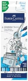 Gofa Sketch Ürün Tasarım Markör Seti, 6’lı, Çift Uçlu, 0.6 mm Fineliner Uç, Kalıcı Mürekkep, Alkol Bazlı, Geri Dönüşümlü Gövde - Görsel 2