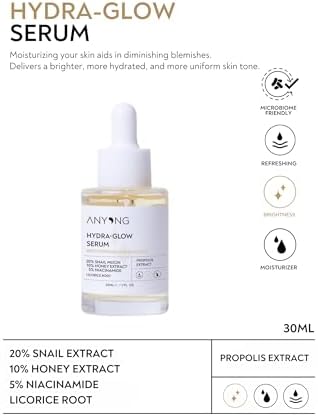 Alternative view of Anyong Nemlendirici, Aydınlatıcı, Yatıştırıcı, Canlandırıcı Serum 30 ml (SALYANGOZ ÖZÜ & BAL & NİASİNAMİD)