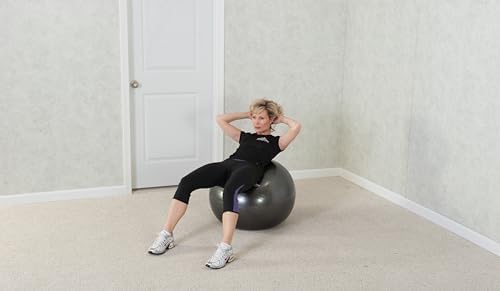 Alternative view of Black Mountain Products Professional Grade Stability 1000LBS Anti-Burst 2000LBS statik ağırlık Rated 65 cm Gym Ball 1000 lb/65 cm Siyah