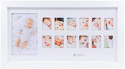 Alternative view of İlk Yılım Fotoğraf Anı Çerçevesi - Dekoratif Bebek Odası 12 Aylık Resim Hatıra Çerçevesi