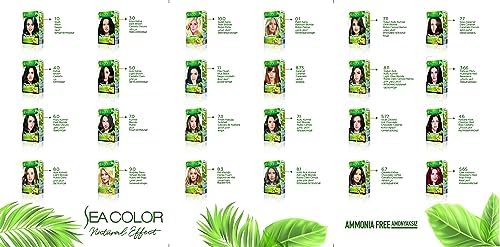 Amonyaksız, Vegan, Doğal, Besleyici Kalıcı Saç Boyası%100 Beyaz Kapama (1 PAKET 2 x 50 ml Boya & OKSİDAN) (Açık Kahve 5.0)