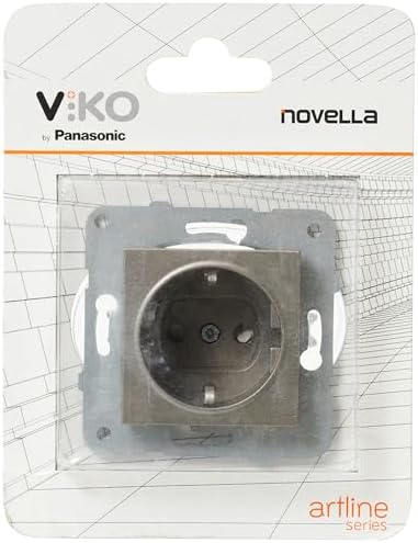 Alternative view of Novella Antrasit Toprakli Priz Çarpma Karşıtı Çocuk Korumalı Mekanizma+Düğme Kapak Çabuk Bağlanti Çarpma Karşıtı Çocuk Korumalı