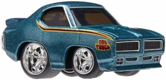 CarTuned S3 1969 Pontiac GTO Judge, Mavi Muscle Araba, Diecast Metal Gövde, Arabası - Görsel 3