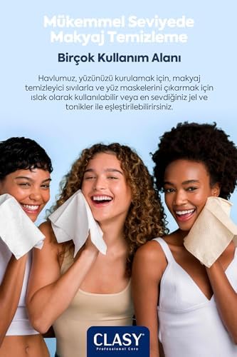 Clean Towels XL – 50’li Tek Kullanımlık Yüz Havlusu | Ultra Yumuşak, Hijyenik Cilt Bakım ve Makyaj Temizleme Bezi | Hassas Ciltler İçin Dayanıklı ve Seyahat Dostu Bezler