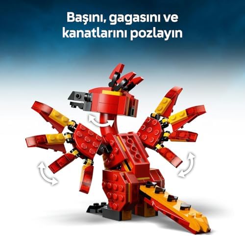 Fawkes: Dumbledore’un Anka Kuşu 76448-8 Yaş Üzeri Kız ve Erkek Çocuklar için Kavrayıcı Pençeleri Olan Hareketli Fawkes Figürü İçeren Mitolojik Hayvan Figürü Yapım Seti (299 Parça)