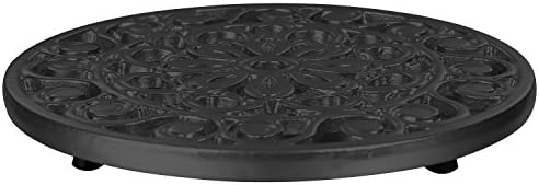 Trademark Innovations Dekoratif Dökme Demir Metal Trivet (Siyah) - Görsel 3
