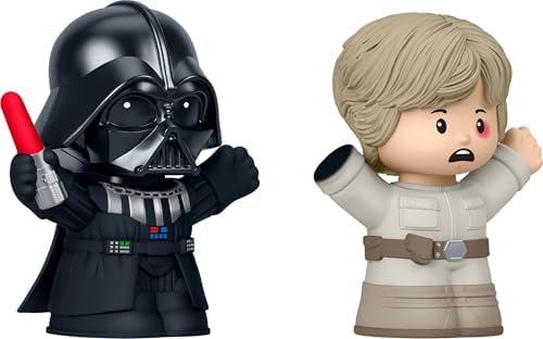 Hayranlar için özel People Collector STAR WARS: I Am Your Father seti, sergileme kutusunda Vader ve Luke Skywalker figürleri, JFW74 - Görsel 3