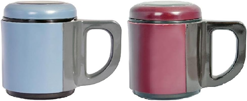 Alternative view of Andoutdoor AND430 İçi Çelik Dışı Plastik Kupa Mug, Kırmızı/ Mavi, 500 mg