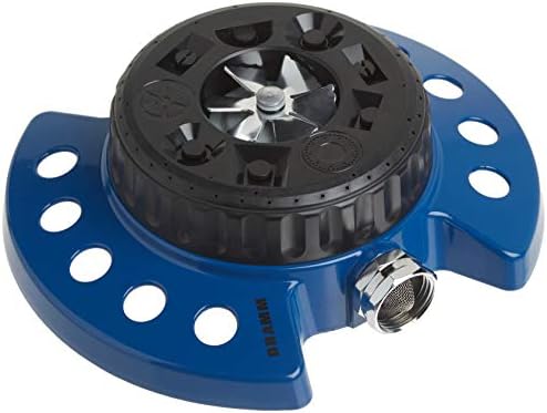 Dramm 15025 ColorStorm 9 Desenli Taret Yağmurlama Sistemi, Ağır Hizmet Tipi Metal Tabanlı, Mavi