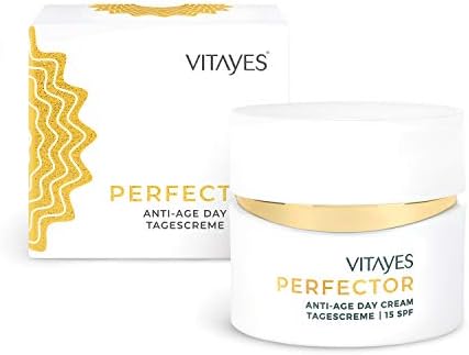 Vitayes Perfector Anti-age, day cream,15 SPF, face cream with 24-hour moisture for the skin, Repair and protect skin, smoother skin & reduction of wrinkles, Intensive care for the face