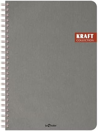 Alternative view of Kraft Ofis Defter Spiralli Çizgili Gri
