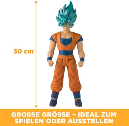 Bandai - Dragon Ball Super - Dev Figür Limit Breaker 30 cm - Super Saiyan Goku Blue - Resmi - Büyük Eklem Figürü Goku - 36731 - Görsel 3